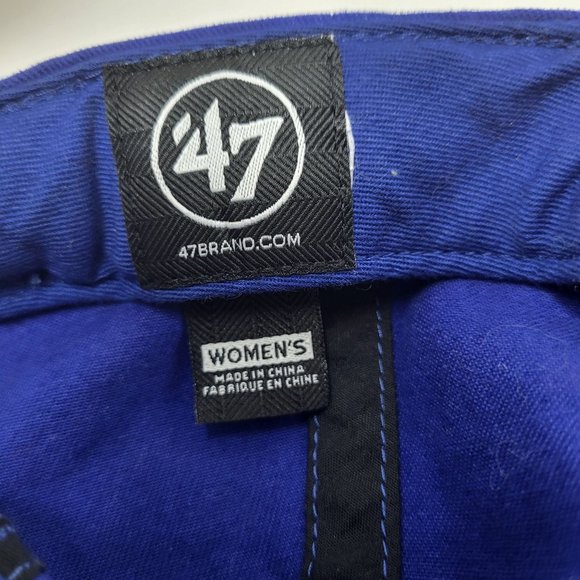 MLB Genuine Merchandise 47 Brand Women’s Cap With Cubs In Silver Sequins Hat - Picture 12 of 12